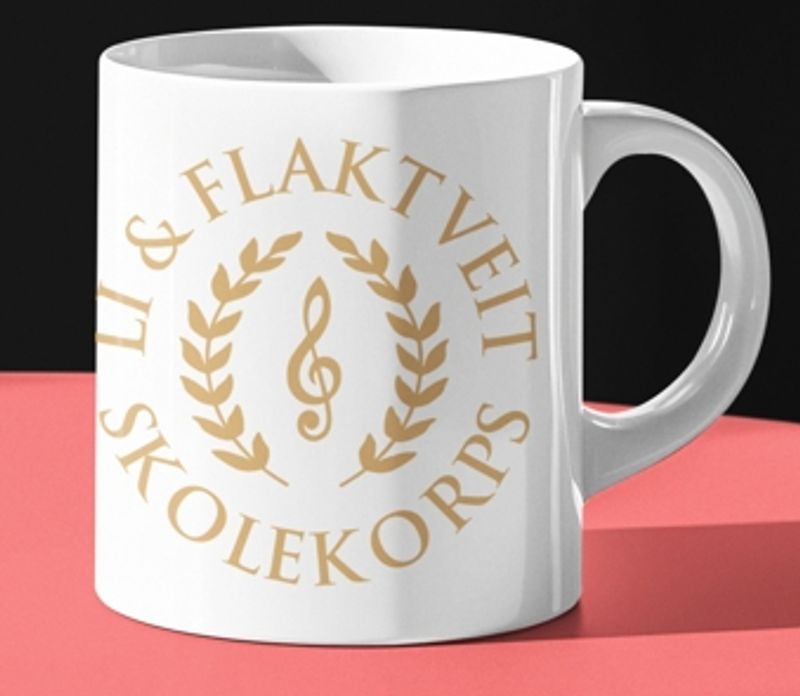 Kaffekrus Li og Flaktveit Skolekorp med personlig navn på baksid