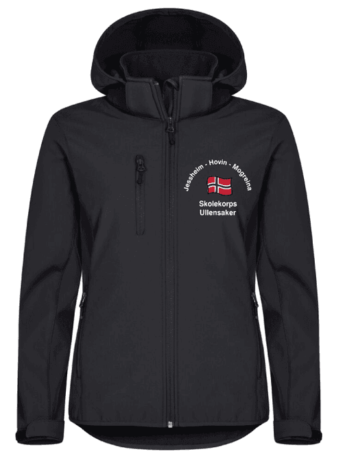 Hovedbilde Softshelljakke Dame Jessheim Hovin Mogreina Skolekorps